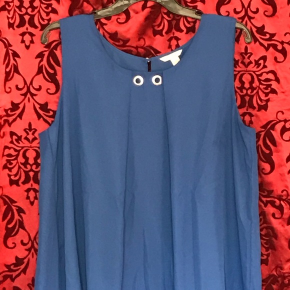 Cato - Blue Sleeveless Blouse - Picture 2 of 5